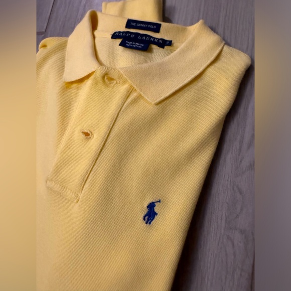 Yellow long‎ sleeve polo top - Picture 1 of 7